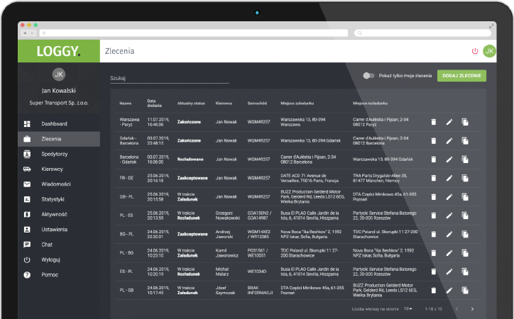 Łatwe zarządzanie zleceniami